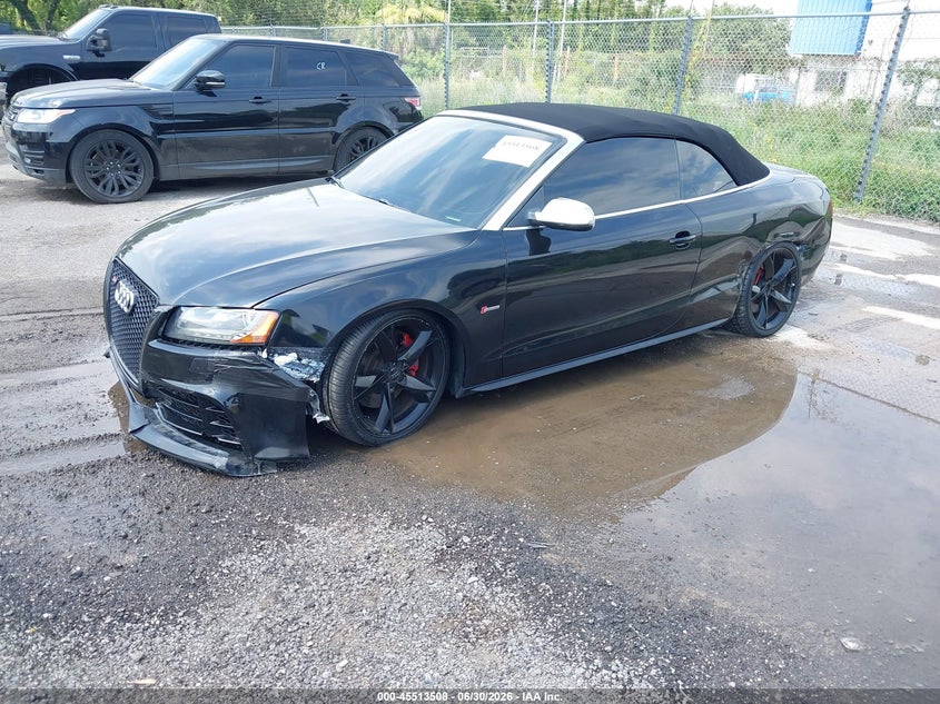 2011 Audi S5 VIN WAUCGAFH5BN005810 IAAI salvage auction — LEFT SIDE, Rebuildable (Florida), sold $1,675 on 2026-07-29 (photo 2)