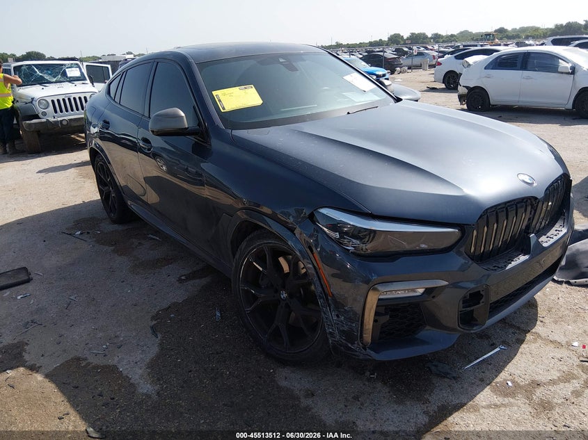 2020 BMW X6 VIN 5UXCY8C07LLE40320 IAAI salvage auction — FRONT END, Salvage Title, sold $19,900 on 2026-10-06 (photo 1)
