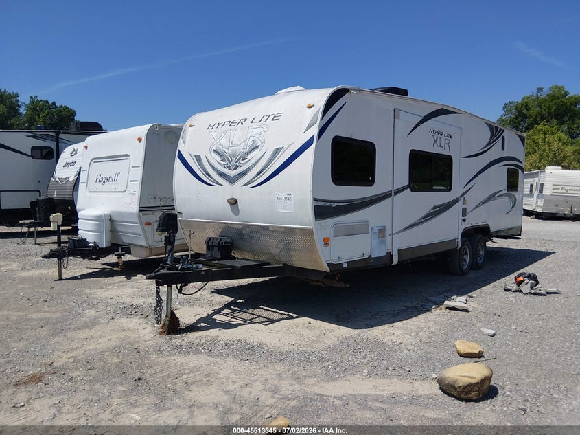 2013 Forest river Travel trlr VIN 4X4TX1C29D5156158 IAAI salvage auction — SIDE, Salvage (Tennessee), sold $1,550 on 2026-09-16 (photo 2)