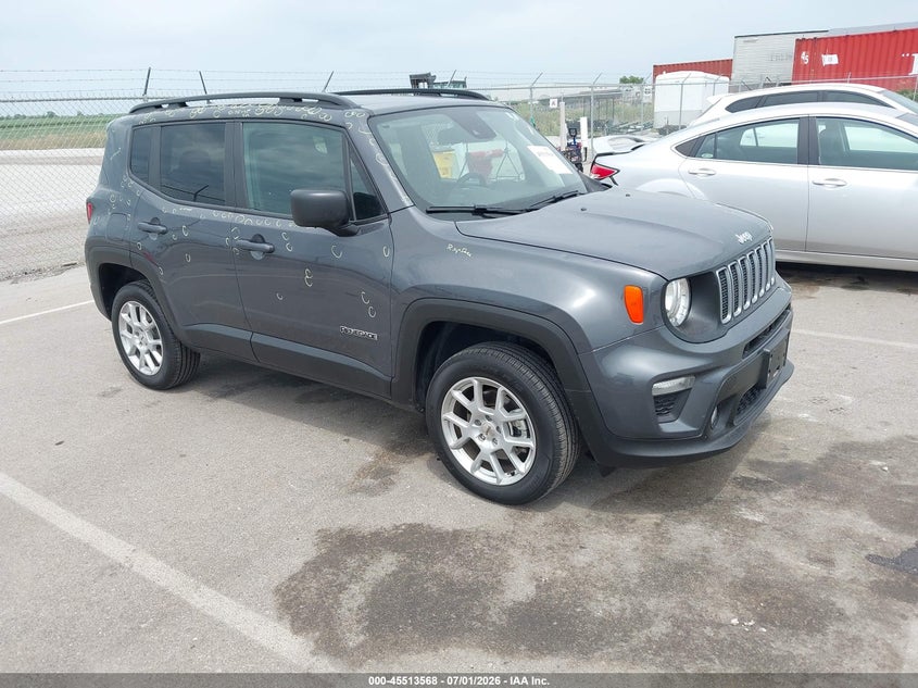 2023 Jeep Renegade VIN ZACNJDB18PPP42633 IAAI salvage auction — HAIL, Salvage Title, sold $500 on 2026-07-30 (photo 1)