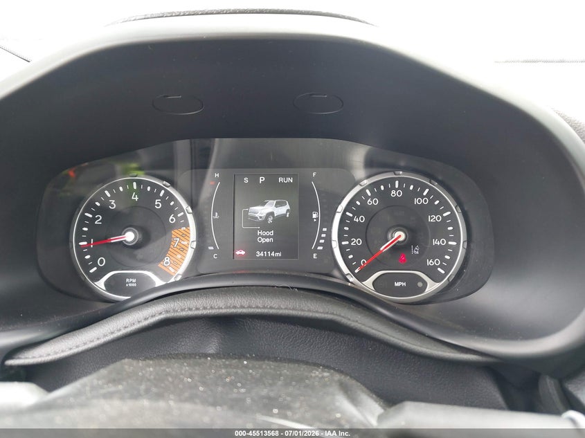 2023 Jeep Renegade VIN ZACNJDB18PPP42633 IAAI salvage auction — HAIL, Salvage Title, sold $500 on 2026-07-30 (photo 7)