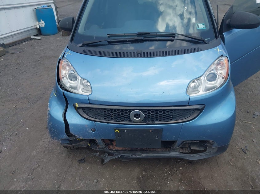 2013 Smart Fortwo VIN WMEEJ3BA4DK681995 IAAI salvage auction — FRONT & REAR, Salvage Title, sold $625 on 2026-07-21 (photo 6)