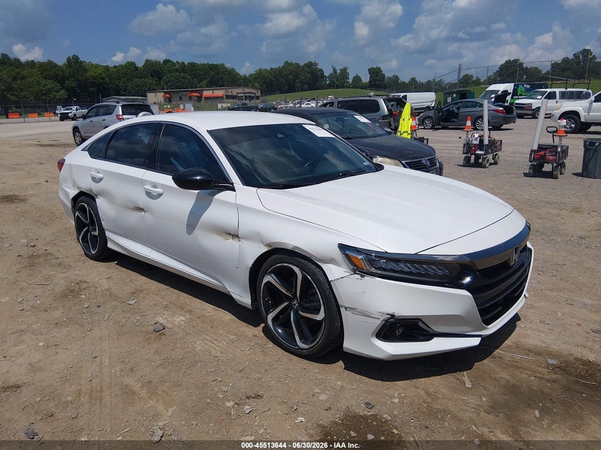 2022 Honda Accord VIN 1HGCV1F3XNA008468 — IAAI salvage auction photo