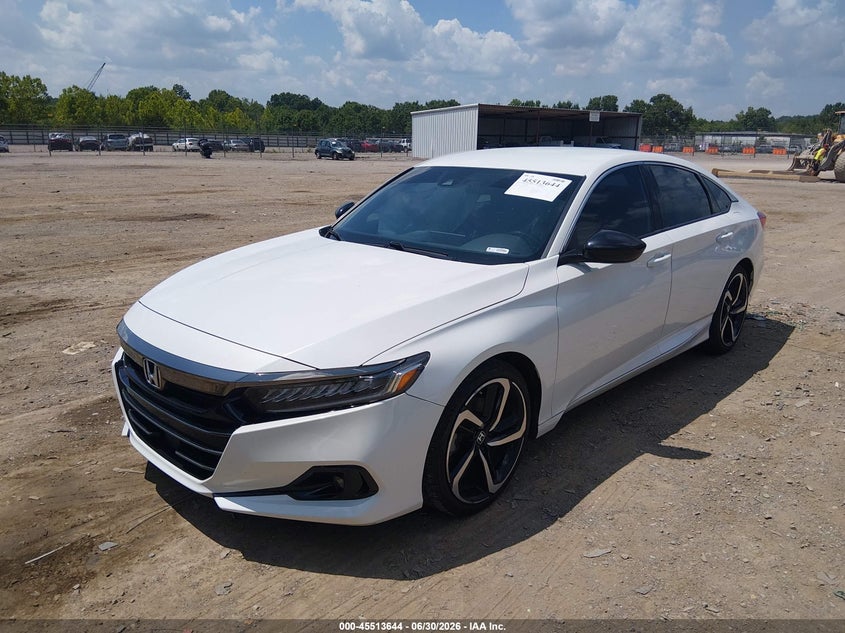 2022 Honda Accord VIN 1HGCV1F3XNA008468 IAAI salvage auction — SIDE, Salvage Title, sold $7,400 on 2026-07-29 (photo 2)