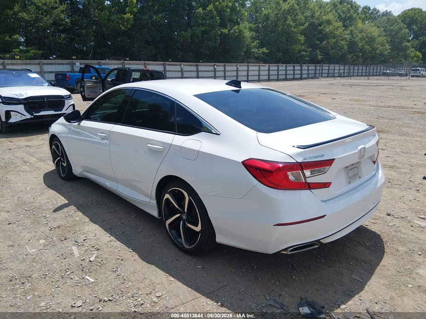 2022 Honda Accord VIN 1HGCV1F3XNA008468 IAAI salvage auction — SIDE, Salvage Title, sold $7,400 on 2026-07-29 (photo 3)