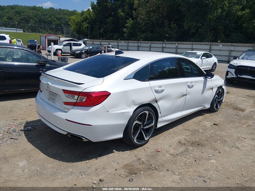 2022 Honda Accord VIN 1HGCV1F3XNA008468 IAAI salvage auction — SIDE, Salvage Title, sold $7,400 on 2026-07-29 (photo 4)