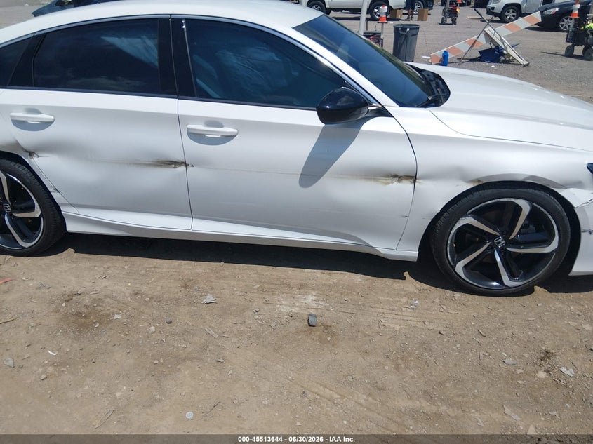 2022 Honda Accord VIN 1HGCV1F3XNA008468 IAAI salvage auction — SIDE, Salvage Title, sold $7,400 on 2026-07-29 (photo 6)
