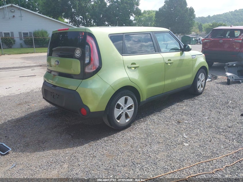2016 Kia Soul VIN KNDJN2A27G7871545 IAAI salvage auction — FRONT END, Salvage Title, sold $825 on 2026-07-27 (photo 4)