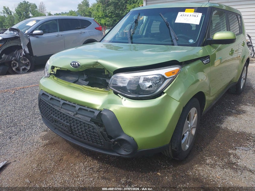 2016 Kia Soul VIN KNDJN2A27G7871545 IAAI salvage auction — FRONT END, Salvage Title, sold $825 on 2026-07-27 (photo 6)