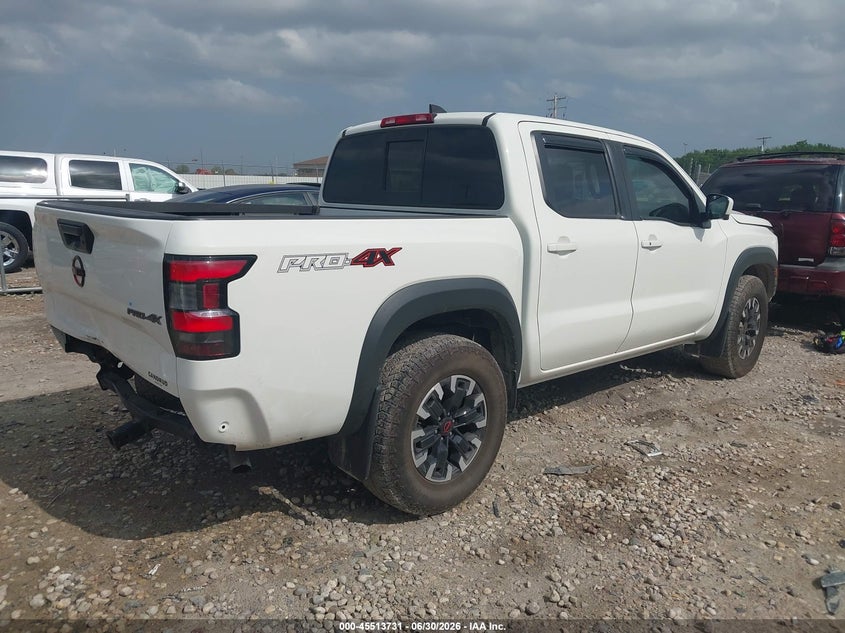 2022 Nissan Navara (frontier) VIN 1N6ED1EK9NN650317 IAAI salvage auction — REAR END, Salvage Title, sold $10,900 on 2026-07-24 (photo 4)