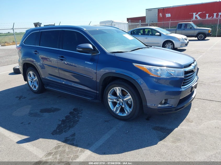 2014 Toyota Highlander VIN 5TDDCRFH7ES006781 IAAI salvage auction — LEFT FRONT, Certificate Of Title (Nebraska), sold $9,000 on 2026-07-24 (photo 1)