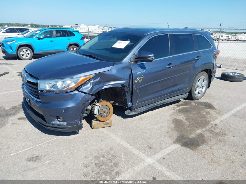 2014 Toyota Highlander VIN 5TDDCRFH7ES006781 IAAI salvage auction — LEFT FRONT, Certificate Of Title (Nebraska), sold $9,000 on 2026-07-24 (photo 2)
