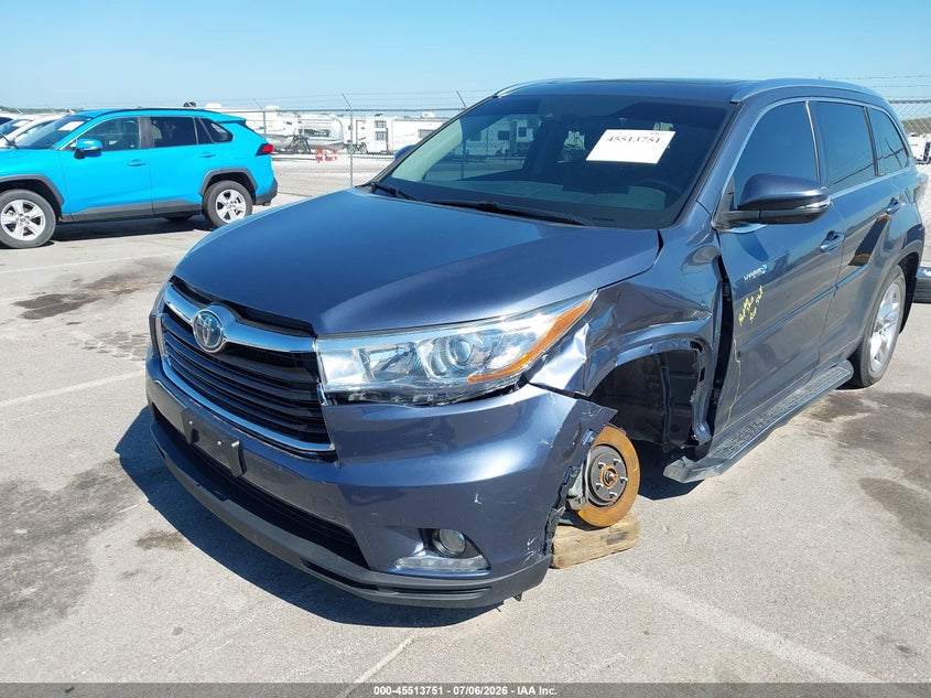 2014 Toyota Highlander VIN 5TDDCRFH7ES006781 IAAI salvage auction — LEFT FRONT, Certificate Of Title (Nebraska), sold $9,000 on 2026-07-24 (photo 6)