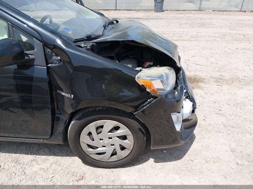 2016 Toyota Prius c VIN JTDKDTB32G1120778 IAAI salvage auction — FRONT END, Clear (Wisconsin), sold $700 on 2026-07-29 (photo 6)