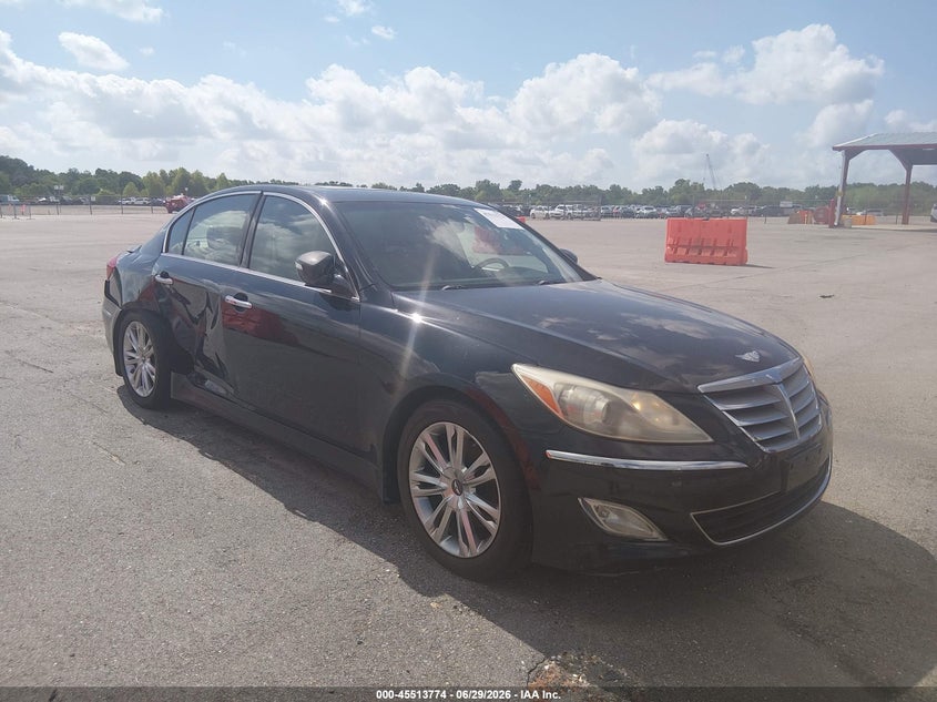 2014 Hyundai Genesis VIN KMHGC4DD0EU259626 IAAI salvage auction — SIDE, Permit To Sell (Louisiana), sold $625 on 2026-07-29 (photo 1)