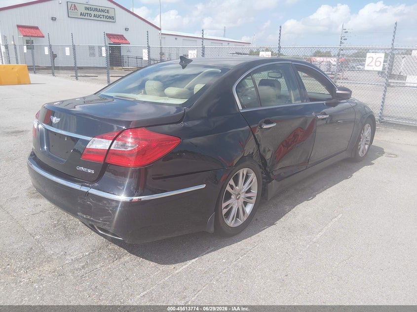 2014 Hyundai Genesis VIN KMHGC4DD0EU259626 IAAI salvage auction — SIDE, Permit To Sell (Louisiana), sold $625 on 2026-07-29 (photo 4)