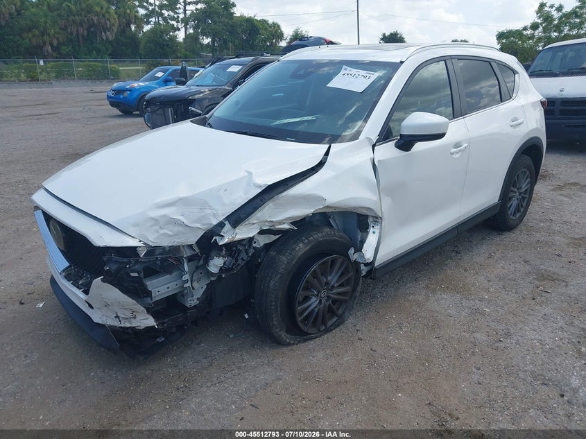2021 Mazda Cx-5 VIN JM3KFBCM0M1430197 IAAI salvage auction — LEFT FRONT, Rebuildable (Florida), sold $3,550 on 2026-07-30 (photo 2)