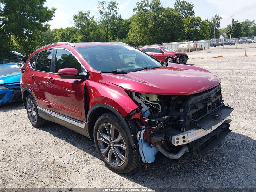 2022 Honda Cr-v VIN 7FARW2H95NE045906 IAAI salvage auction — FRONT END, Salvage Title, sold $10,100 on 2026-07-28 (photo 1)