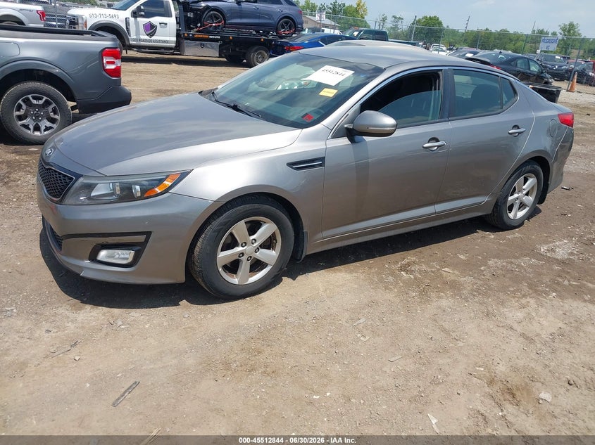 2015 Kia Optima VIN 5XXGM4A74FG518867 IAAI salvage auction — NORMAL WEAR, Original (Ohio), sold $425 on 2026-07-30 (photo 2)