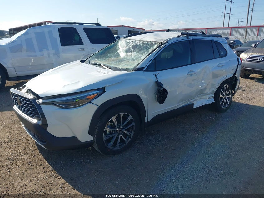 2025 Toyota Corolla cross VIN 7MUEAAAGXSV143130 IAAI salvage auction — ROLLOVER, Salvage Title, sold $3,850 on 2026-08-01 (photo 2)