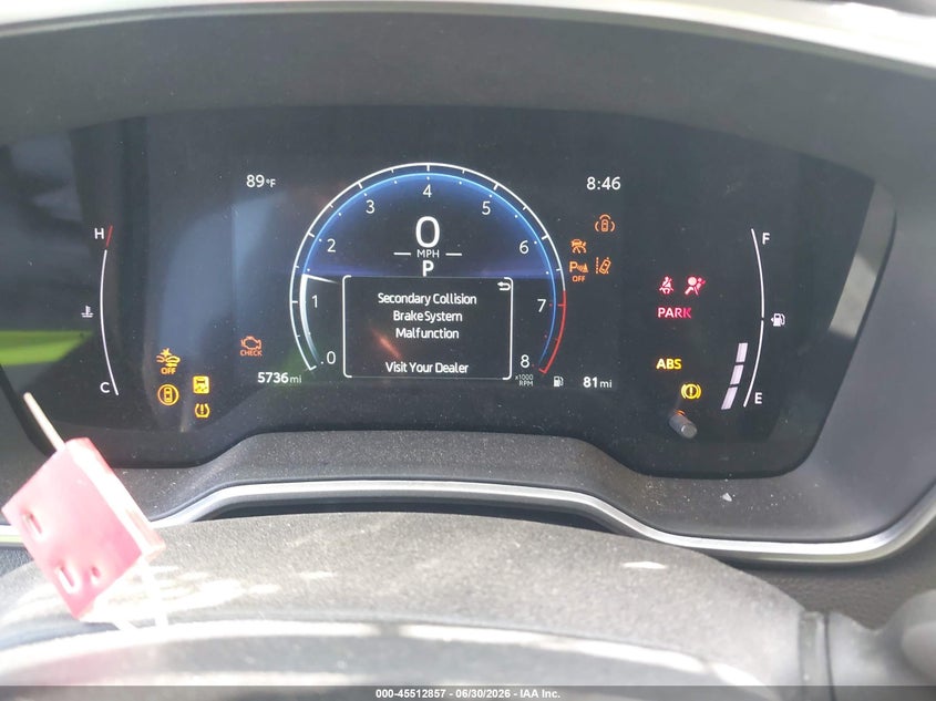 2025 Toyota Corolla cross VIN 7MUEAAAGXSV143130 IAAI salvage auction — ROLLOVER, Salvage Title, sold $3,850 on 2026-08-01 (photo 7)