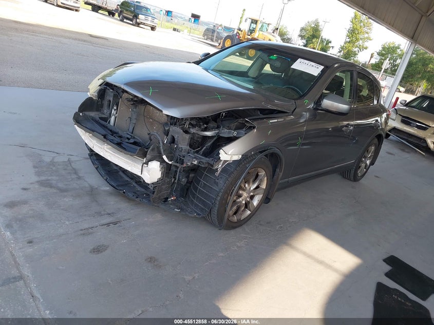 2012 Infiniti Ex VIN JN1AJ0HP6CM400874 IAAI salvage auction — FRONT END, Rebuildable (Florida), sold $25 on 2026-07-29 (photo 2)