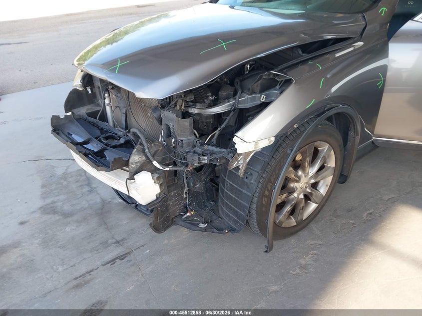 2012 Infiniti Ex VIN JN1AJ0HP6CM400874 IAAI salvage auction — FRONT END, Rebuildable (Florida), sold $25 on 2026-07-29 (photo 6)
