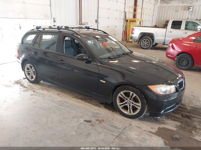 2008 BMW 3 series VIN WBAVT73578FZ37480 IAAI salvage auction — NORMAL WEAR, Clear (Michigan), sold $425 on 2026-07-21 (photo 1)