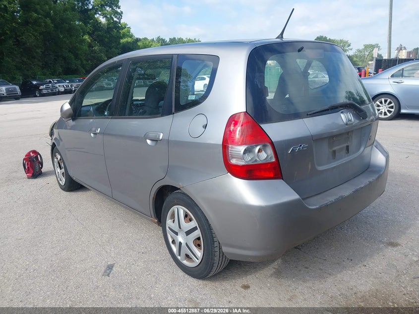 2007 Honda Fit VIN JHMGD38417S014482 IAAI salvage auction — NORMAL WEAR, Clear (Kansas), sold $550 on 2026-07-29 (photo 3)