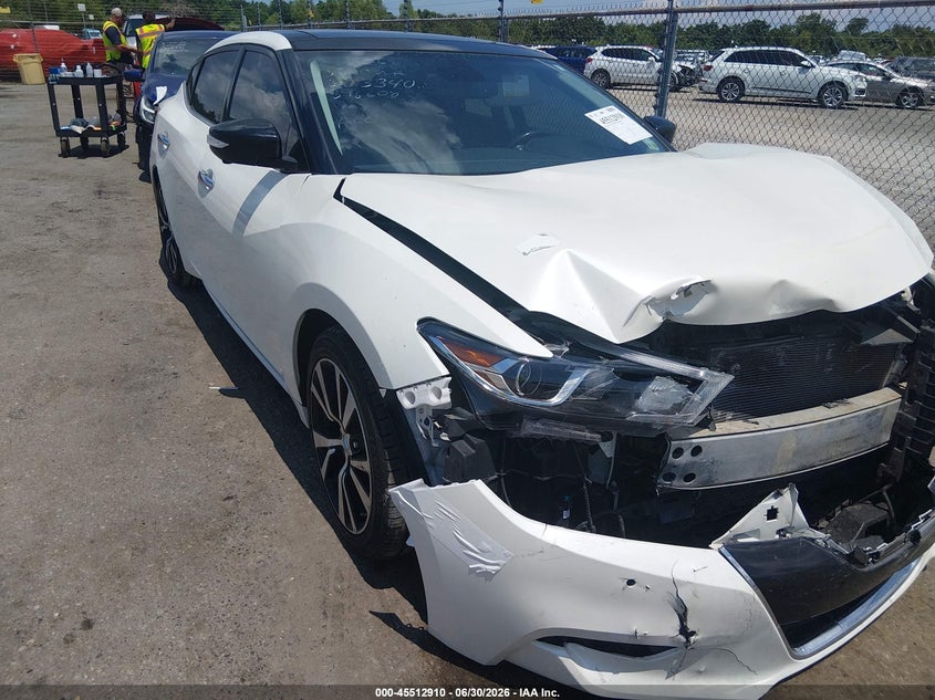 2018 Nissan Maxima VIN 1N4AA6AP3JC396608 IAAI salvage auction — FRONT END, Salvage (Louisiana), sold $2,600 on 2026-08-01 (photo 1)