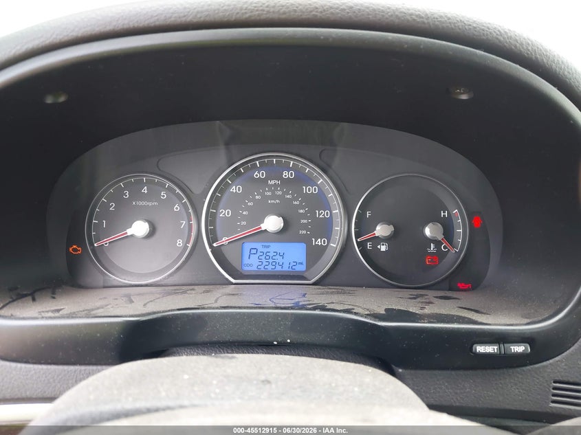 2012 Hyundai Santa fe VIN 5XYZH4AG8CG166722 IAAI salvage auction — NORMAL WEAR, Original (Texas), sold $475 on 2026-07-29 (photo 7)