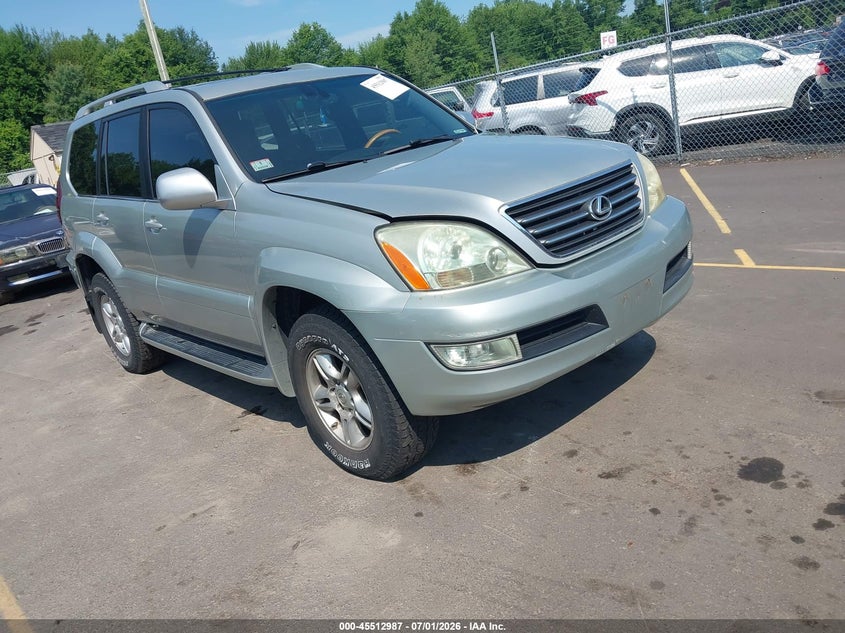 2005 Lexus Gx 470 VIN JTJBT20X850072254 IAAI salvage auction — NORMAL WEAR, Clear (Massachusetts), sold $2,600 on 2026-07-16 (photo 1)