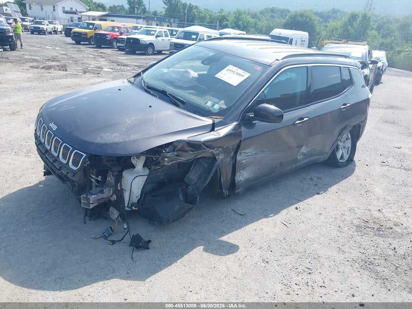 2022 Jeep Compass VIN 3C4NJDBB5NT121089 IAAI salvage auction — FRONT END, Salvage (Pennsylvania), sold $1,000 on 2026-07-29 (photo 2)