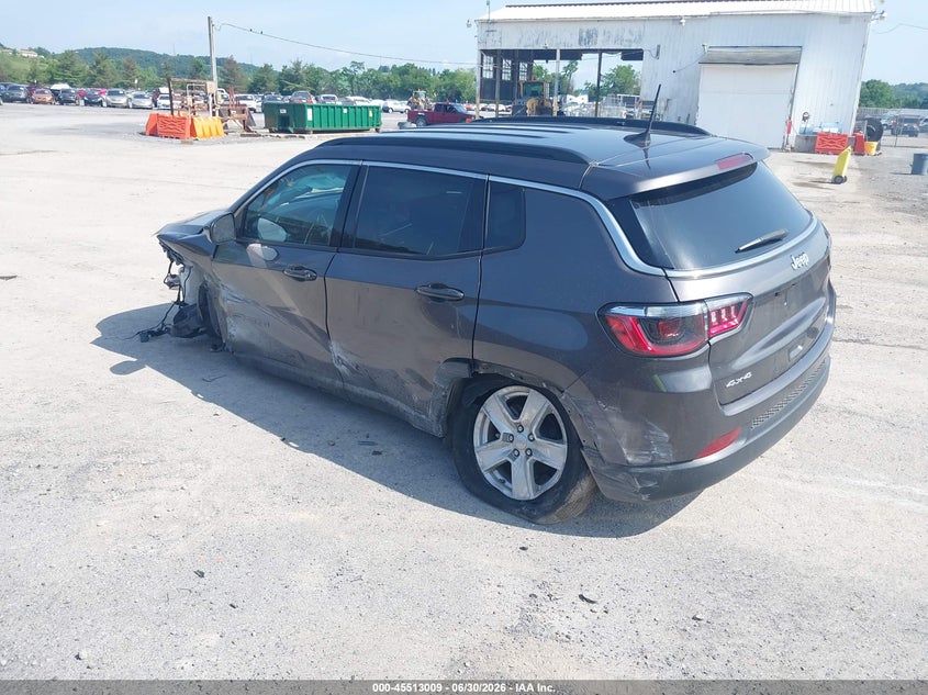 2022 Jeep Compass VIN 3C4NJDBB5NT121089 IAAI salvage auction — FRONT END, Salvage (Pennsylvania), sold $1,000 on 2026-07-29 (photo 3)
