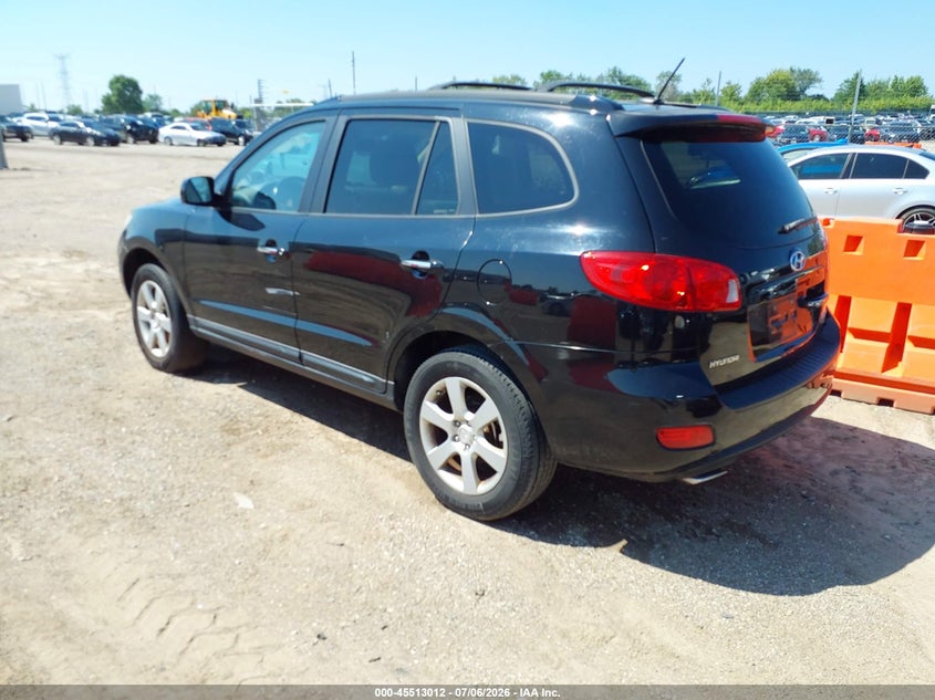 2009 Hyundai Santa fe VIN 5NMSH13E09H291031 IAAI salvage auction — MECHANICAL, Clear (Illinois), sold $300 on 2026-07-09 (photo 3)