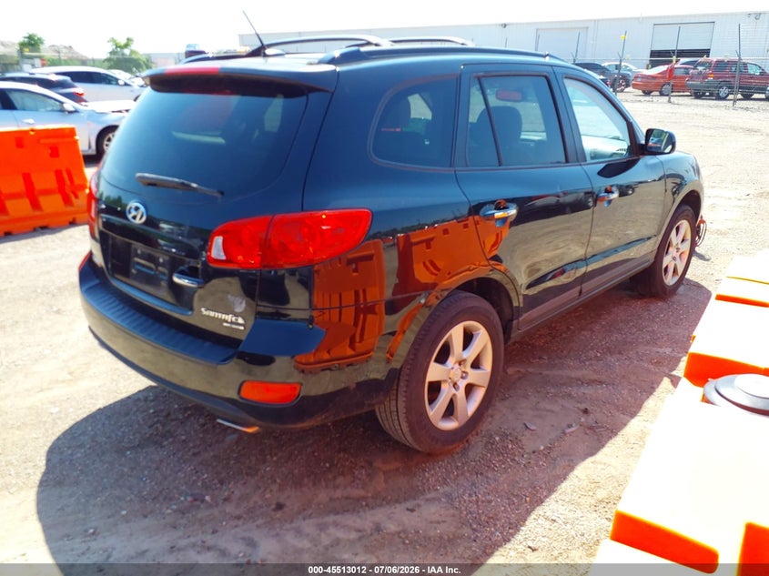 2009 Hyundai Santa fe VIN 5NMSH13E09H291031 IAAI salvage auction — MECHANICAL, Clear (Illinois), sold $300 on 2026-07-09 (photo 4)