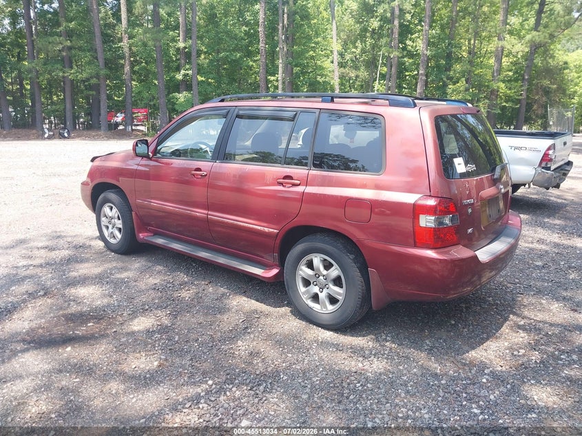 2004 Toyota Highlander VIN JTEDP21AX40001318 IAAI salvage auction — NORMAL WEAR, Clear (Virginia), sold $775 on 2026-07-14 (photo 3)