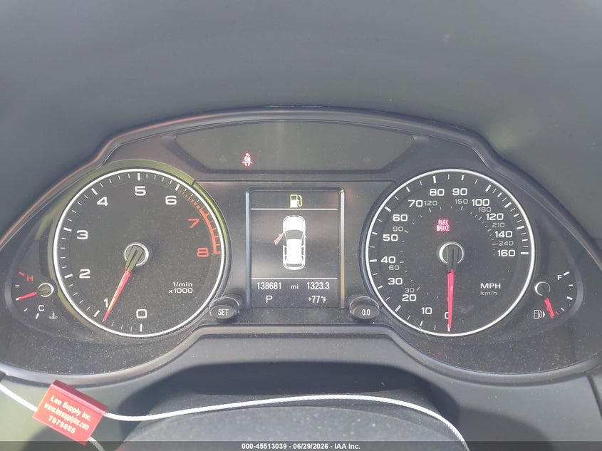 2016 Audi Q5 VIN WA1L2AFP0GA151839 IAAI salvage auction — FRONT END, Salvage Title, sold $3,050 on 2026-07-22 (photo 7)