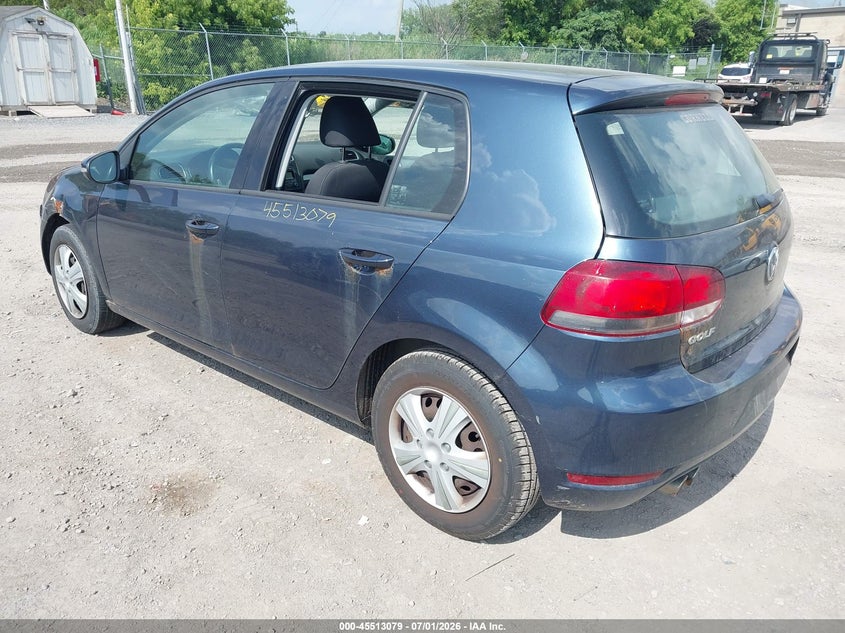 2013 Volkswagen Golf VIN WVWDB7AJ3DW140591 IAAI salvage auction — NORMAL WEAR, Clear (New York), sold $475 on 2026-07-30 (photo 3)
