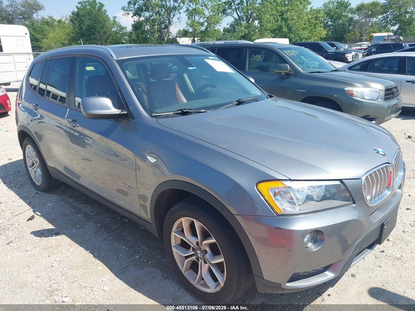 2013 BMW X3 VIN 5UXWX9C53D0A32210 IAAI salvage auction — NORMAL WEAR, Clear (Indiana), sold $600 on 2026-07-21 (photo 1)