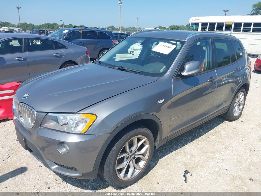 2013 BMW X3 VIN 5UXWX9C53D0A32210 IAAI salvage auction — NORMAL WEAR, Clear (Indiana), sold $600 on 2026-07-21 (photo 2)