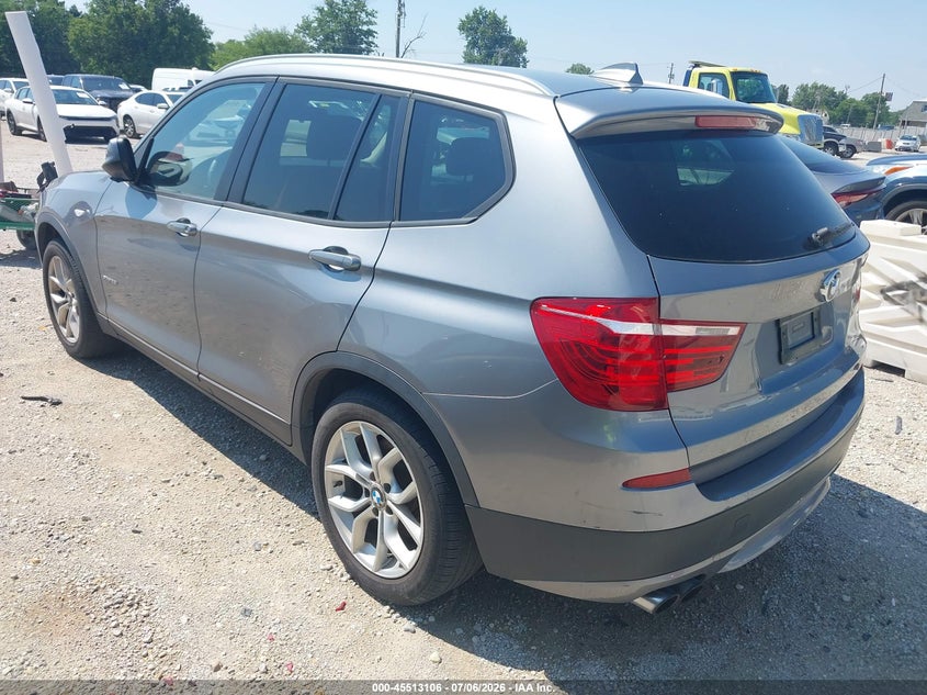 2013 BMW X3 VIN 5UXWX9C53D0A32210 IAAI salvage auction — NORMAL WEAR, Clear (Indiana), sold $600 on 2026-07-21 (photo 3)