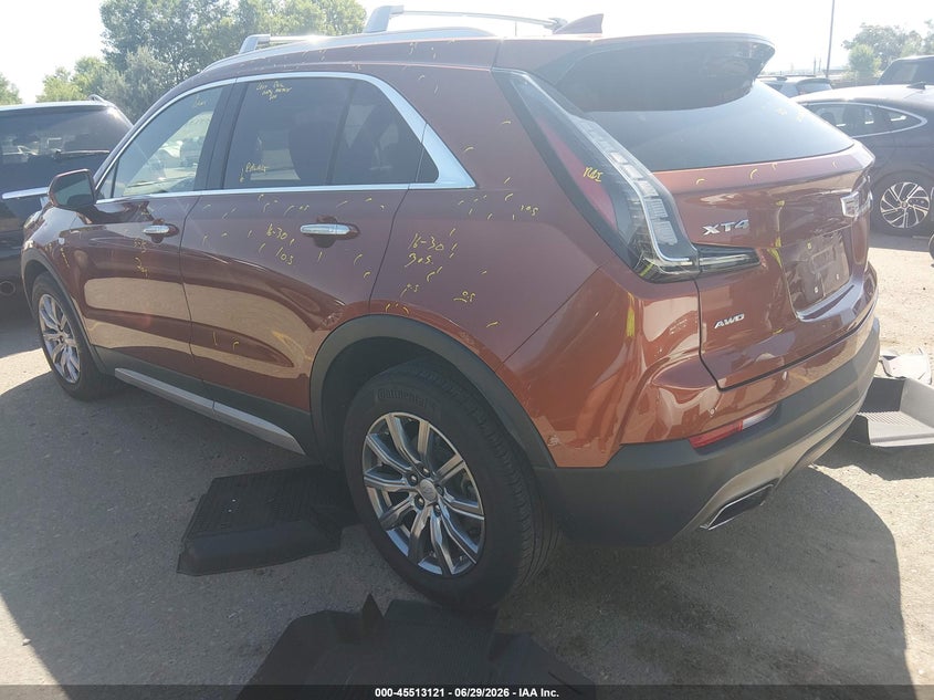 2019 Cadillac Xt4 VIN 1GYFZDR48KF195305 IAAI salvage auction — HAIL, Salvage Title, sold $8,050 on 2026-08-11 (photo 3)