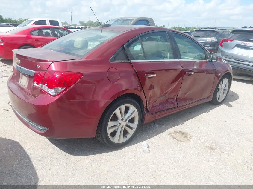 2015 Chevrolet Cruze VIN 1G1PG5SB6F7232729 IAAI salvage auction — SIDE, Salvage Title, sold $825 on 2026-07-12 (photo 4)