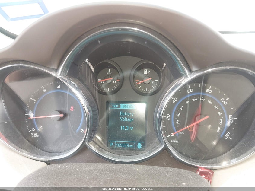 2015 Chevrolet Cruze VIN 1G1PG5SB6F7232729 IAAI salvage auction — SIDE, Salvage Title, sold $825 on 2026-07-12 (photo 7)