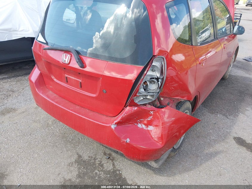2008 Honda Fit VIN JHMGD37498S058832 IAAI salvage auction — ALL OVER, Salvage (Louisiana), sold $225 on 2026-07-18 (photo 6)