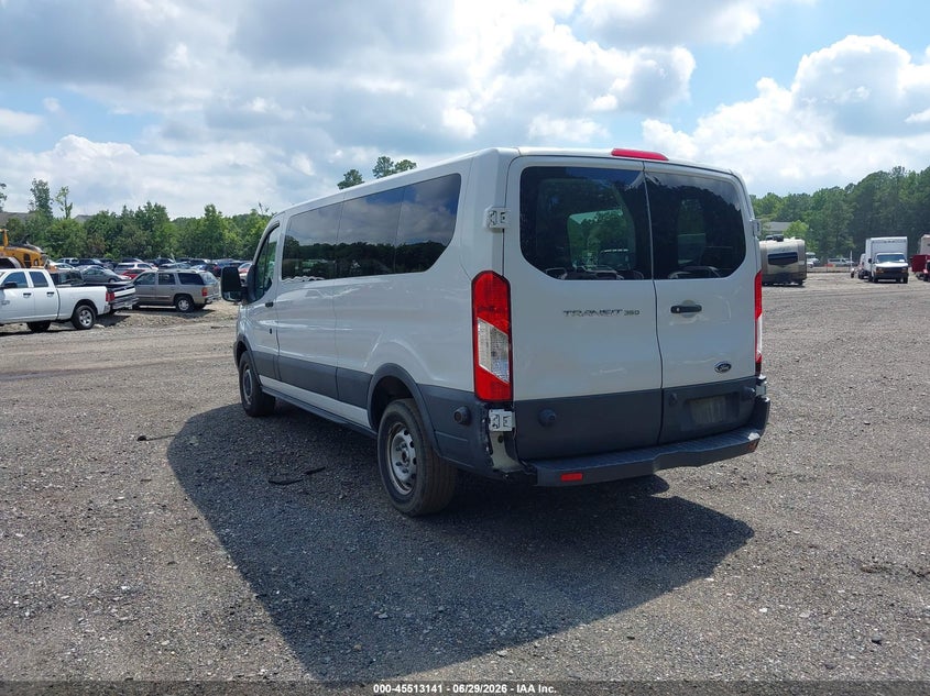 2018 Ford Transit-350 VIN 1FBZX2ZM3JKB42678 IAAI salvage auction — LEFT REAR, SF97 (Virginia), sold $18,200 on 2026-07-31 (photo 3)