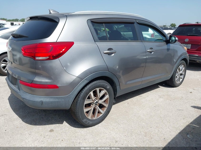2015 Kia Sportage VIN KNDPB3ACXF7744062 IAAI salvage auction — NORMAL WEAR, Clear (Louisiana), sold $2,150 on 2026-07-28 (photo 4)