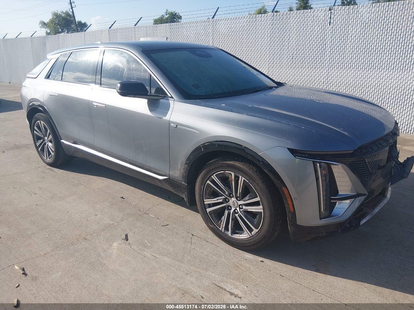 2024 Cadillac Lyriq VIN 1GYKPRRK9RZ113574 IAAI salvage auction — WATER/FLOOD, Salvage Title, sold $10,050 on 2026-08-20 (photo 1)