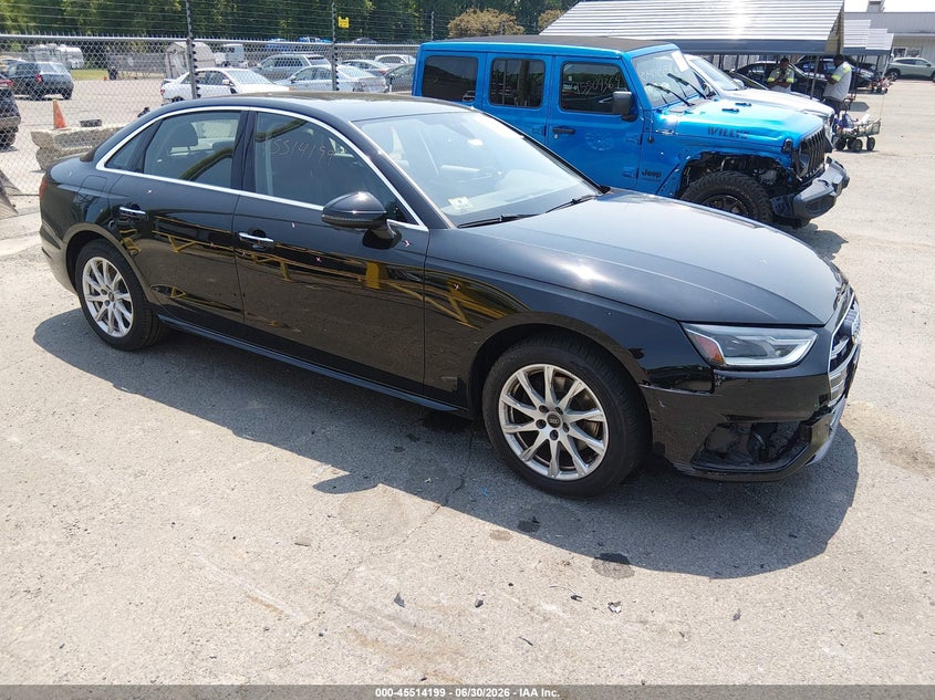 2021 Audi A4 VIN WAUABAF41MN010525 — IAAI salvage auction photo